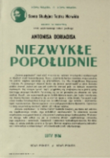 Niezwykłe popołudnie [Dokument życia społecznego]