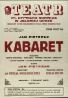 Kabaret - afisz premierowy [Dokument życia społecznego]