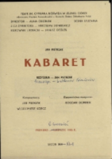 Kabaret - program [Dokument życia społecznego]