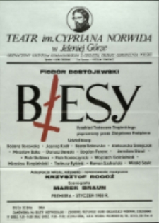 Biesy - afisz premierowy [Dokument życia społecznego]