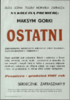 Ostatni [Dokument życia społecznego]
