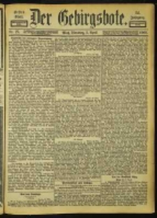 Der Gebirgsbote, 1900, nr 27