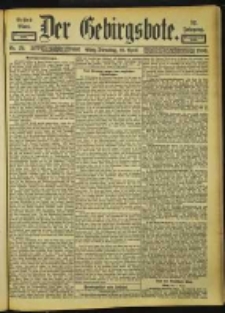 Der Gebirgsbote, 1900, nr 29
