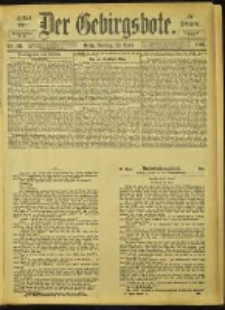 Der Gebirgsbote, 1901, nr 30