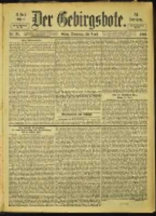 Der Gebirgsbote, 1901, nr 35