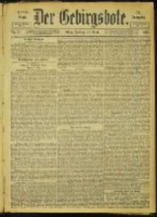 Der Gebirgsbote, 1901, nr 38