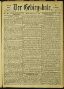 Der Gebirgsbote, 1901, nr 49
