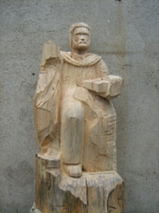 Św. Marek - rzeźba w realizacji [Dokument ikonograficzny]