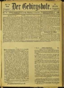 Der Gebirgsbote, 1901, nr 89