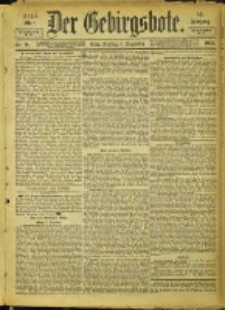Der Gebirgsbote, 1901, nr 98