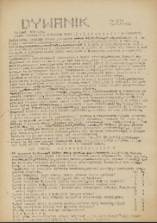 Dywanik : pismo niezależne członków NSZZ "Solidarność" w Kowarach, 1984, nr 1 (14)
