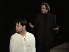 Fragmenty prób spektaklu "Dziady" połączone z uroczystościami Dnia Teatru [zapis spektaklu] [Film]