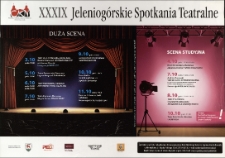 XXXIX Jeleniogórskie Spotkania Teatralne - afisz [Dokument życia społecznego]
