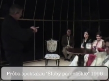 Próba spektaklu Śluby Panieńskie 1995 [Film]