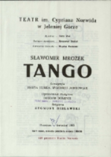 Tango - program [Dokument życia społecznego]