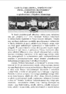 Gazeta zakładowa „ Wspólny Cel” ZWCh „ Chemitex Celwiskoza” w Jeleniej Górze w opinii red nacz. Zbigniewa Adamskiego [Dokument elektroniczny]