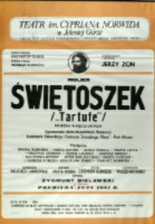 Świętoszek - afisz premierowy [Dokument życia społecznego]