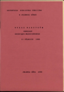 Wykaz nabytków Oddziału Dziecięco-Młodzieżowego II półrocze 1995 roku [Dokument życia społecznego]