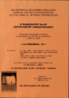 II Wrześniowy Rajd Czytelników i Bibliotekarzy - afisz [Dokument życia społecznego]