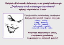 Dyskretny urok czarnego charakteru - afisz [Dokument życia społecznego]