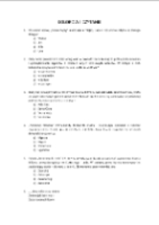 Kolorowe czytanie - pytania [Dokument życia społecznego]