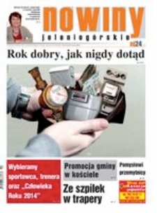 Nowiny Jeleniogórskie : tygodnik społeczny, R.56!, 2015, nr 2 (2899) [Dokument elektroniczny]