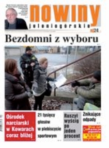 Nowiny Jeleniogórskie : tygodnik społeczny, R.56!, 2015, nr 4 (2901) [Dokument elektroniczny]