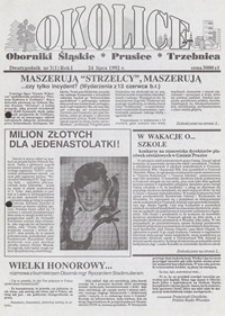 Okolice : Oborniki Śląskie, Prusice, Trzebnica, 1992, nr 3 [24.07]
