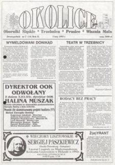 Okolice: Oborniki Śląskie, Trzebnica, Prusice, Wisznia Mała, 1993, nr 2 (14) [5.02]