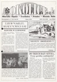 Okolice : Oborniki Śląskie, Trzebnica, Prusice, Wisznia Mała, 1994, nr 7 (32) [2.07]