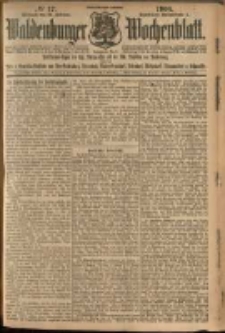 Waldenburger Wochenblatt, Jg. 54, 1908, nr 17