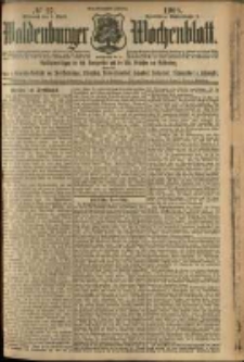 Waldenburger Wochenblatt, Jg. 54, 1908, nr 27