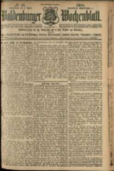 Waldenburger Wochenblatt, Jg. 54, 1908, nr 28