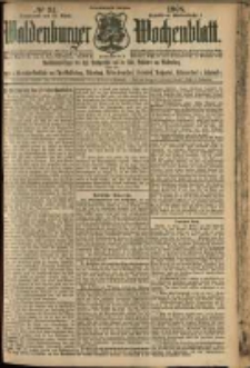Waldenburger Wochenblatt, Jg. 54, 1908, nr 34