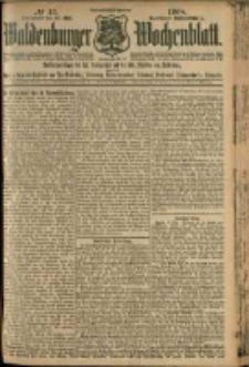 Waldenburger Wochenblatt, Jg. 54, 1908, nr 42