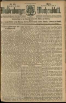 Waldenburger Wochenblatt, Jg. 54, 1908, nr 49