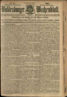 Waldenburger Wochenblatt, Jg. 54, 1908, nr 77