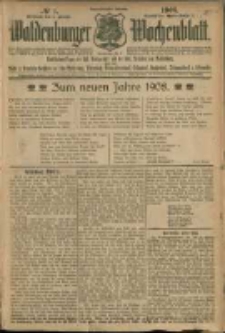 Waldenburger Wochenblatt, Jg. 54, 1908, nr 1