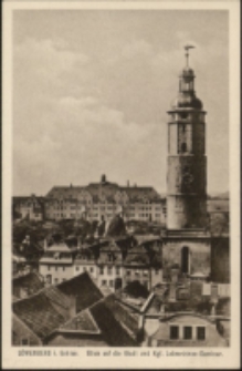 Löwenberg i. Schles. Blick auf die Stadt und Kgl. Lehrerinnen-Seminar. [Dokument ikonograficzny]