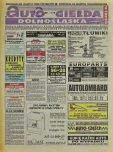Auto Giełda Dolnośląska: regionalna gazeta ogłoszeniowa, 1998, nr 81 (506) [6.10]
