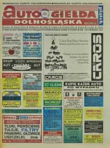 Auto Giełda Dolnośląska: regionalna gazeta ogłoszeniowa, 1998, nr 102 (527) [18.12]