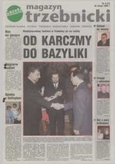 Magazyn Trzebnicki : Oborniki Śląskie, Prusice, Trzebnica, Wisznia Mała, Zawonia, Żmigród : dodatek do "Gazety Wrocławskiej", 1999, nr 8 (71) [26.02]