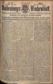 Waldenburger Wochenblatt, Jg. 55, 1909, nr 57