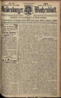 Waldenburger Wochenblatt, Jg. 55, 1909, nr 75