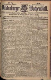 Waldenburger Wochenblatt, Jg. 55, 1909, nr 78