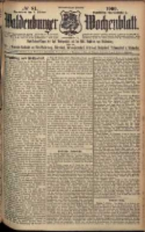 Waldenburger Wochenblatt, Jg. 55, 1909, nr 81