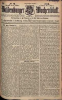Waldenburger Wochenblatt, Jg. 55, 1909, nr 86