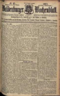 Waldenburger Wochenblatt, Jg. 55, 1909, nr 87
