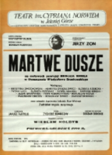 Martwe dusze - afisz premierowy [Dokument życia społecznego]