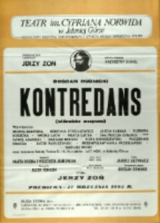 Kontredans : widowisko muzyczne - afisz premierowy [Dokument życia społecznego]